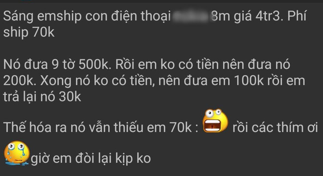 Bài Toán anh chàng shipper tố khách đưa thiếu 70k khi giao hàng khiến dân mạng rối não rốt cuộc ai sai? - Ảnh 1.