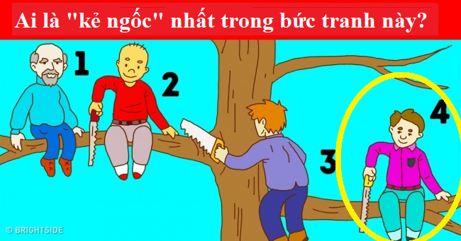 Ai là kẻ ngốc nhất trong tranh? Không có đúng sai nhưng chỉ ra được tố chất của bạn - Ảnh 6.