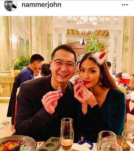 Chụp ảnh tình tứ bên chồng mừng Giáng sinh nhưng Lan Khuê bị fan soi hết bụng đến da - Ảnh 2.
