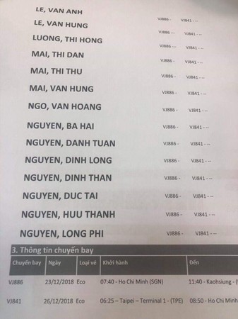 Hãng Việt Nam đưa bằng chứng, đại diện Đài Loan vội đính chính tin 152 khách Việt mua toàn vé 1 chiều - Ảnh 1.