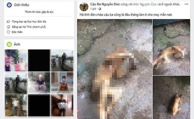 Nam thanh niên đăng ảnh giết khỉ lên facebook bị công an triệu tập - Ảnh 1.