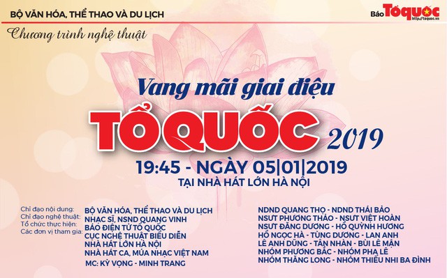 Sắp diễn ra chương trình nghệ thuật chính trị Vang mãi giai điệu Tổ Quốc 2019 - Ảnh 1.