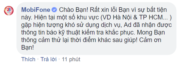 Mạng 3G/4G Mobifone đang gặp sự cố trên diện rộng - Ảnh 2.