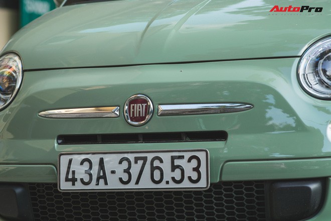 Fiat 500 xanh bạc hà - Xe hiếm chơi màu độc tại Hà Nội - Ảnh 4.