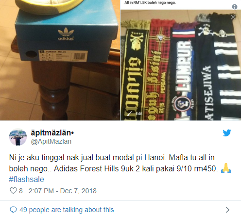 Fan Malaysia bán giày, bán khăn, bán cả... xe máy để sang Việt Nam xem CK AFF Cup - Ảnh 2.