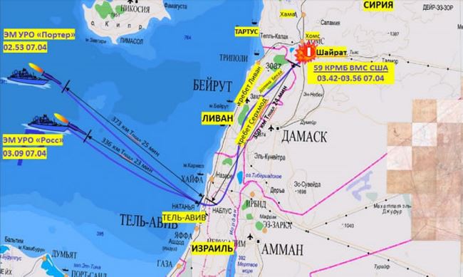 Mỹ tập kích Syria ồ ạt bằng tên lửa hành trình Tomahawk: Phòng không Syria đã ở đâu? - Ảnh 2.