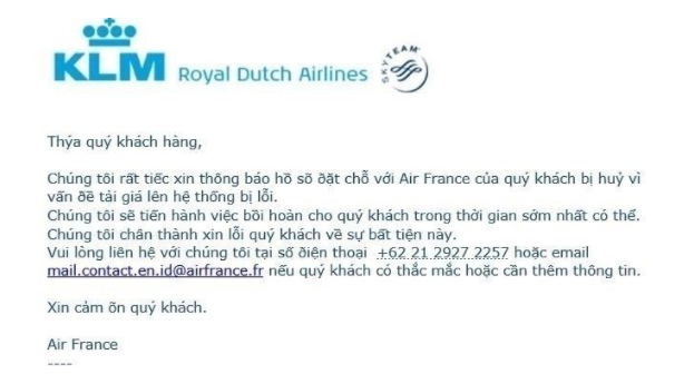 Nhiều người Việt ngỡ ngàng khi Air France đơn phương huỷ loạt vé máy bay siêu rẻ đi Pháp do lỗi hệ thống trong ngày 14/2 - Ảnh 1.