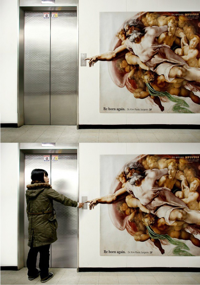 14 áp phích quảng cáo sáng tạo trên các thang máy của tòa nhà cao tầng - Ảnh 1.