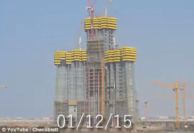 Video ngoạn mục: Quá trình hình thành của tòa tháp chuẩn bị cao nhất thế giới trị giá tỉ đô - Ảnh 5.