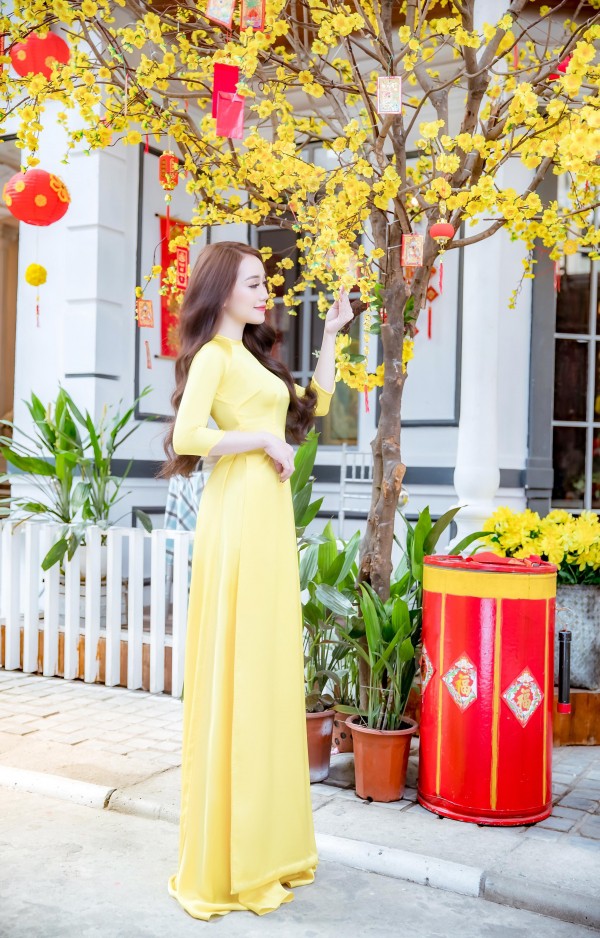 Ngắm thần thái bạn gái Vũ Văn Thanh mặc áo dài ‘đẹp như tiên nữ’ - Ảnh 6.