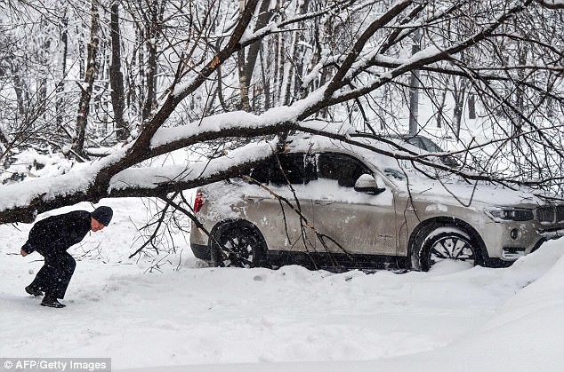 Tận mắt chứng kiến những hình ảnh khắc nghiệt từ trận tuyết rơi kỷ lục tại Moscow - Ảnh 8.