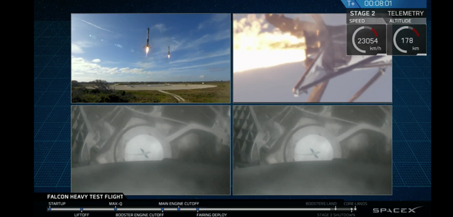Những hình ảnh ấn tượng tại sự kiện phóng tên lửa mạnh nhất thế giới - Falcon Heavy của SpaceX - Ảnh 5.