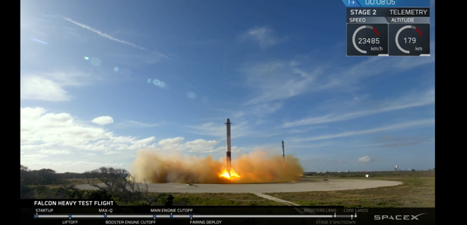 Những hình ảnh ấn tượng tại sự kiện phóng tên lửa mạnh nhất thế giới - Falcon Heavy của SpaceX - Ảnh 7.