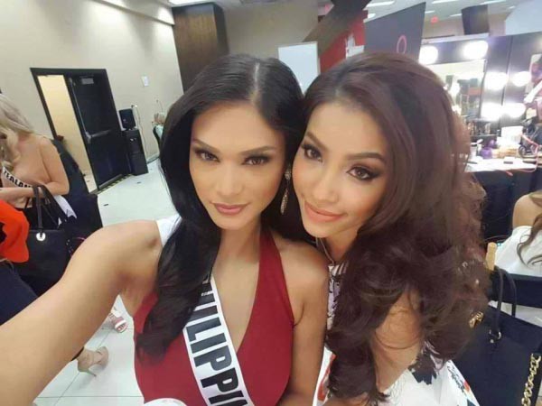 Miss Universe 2015 vẫn quan tâm Phạm Hương sau nghi vấn không ưa nhau - Ảnh 1.