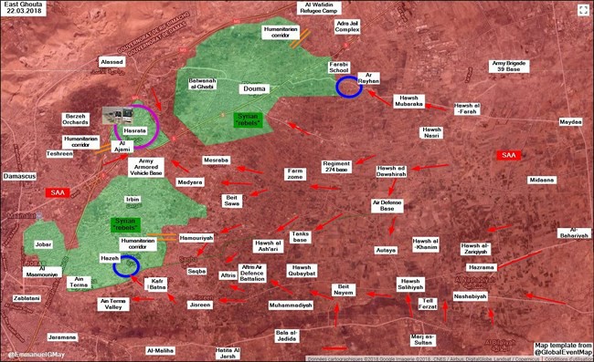 Phe thánh chiến đầu hàng, nộp 4 quận tại tử địa Đông Ghouta cho quân đội Syria - Ảnh 2.