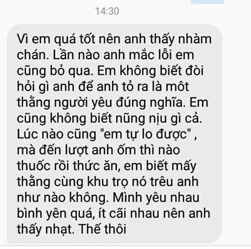 Bị chia tay vì em quá tốt nên anh thấy chán, cô gái trẻ lên mạng tìm kiếm sự an ủi nhưng kết cục lại gây tranh cãi - Ảnh 2.