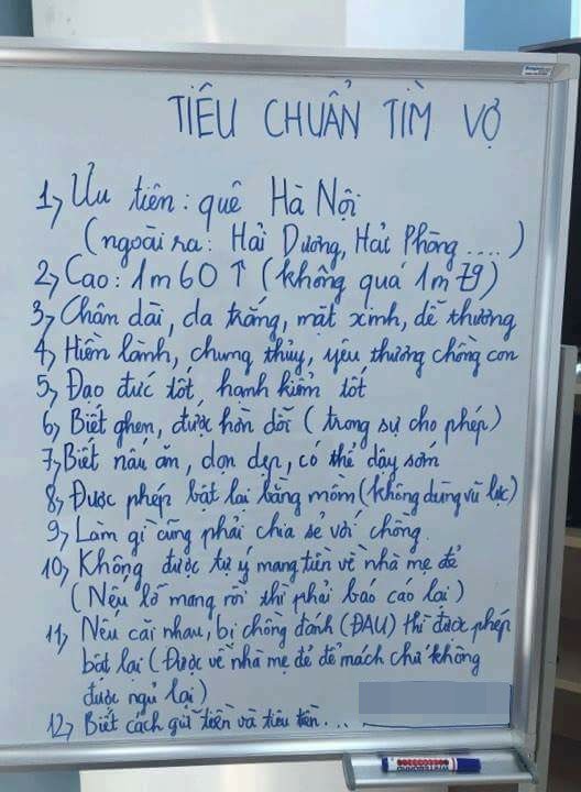 Đặt tiêu chuẩn tìm vợ không tự mang tiền về nhà mẹ đẻ, thanh niên bị CDM ứng dữ dội - Ảnh 1.