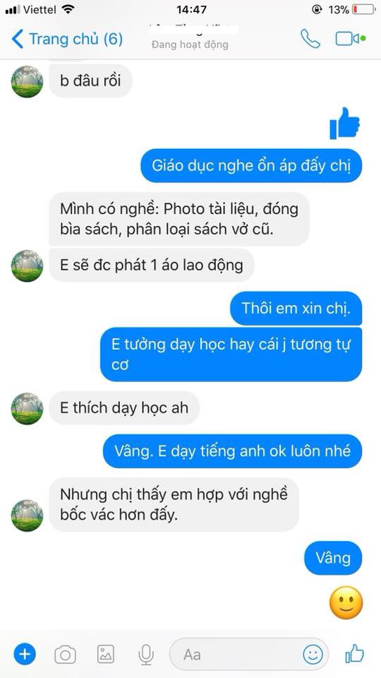 Môi giới việc làm không thành, nhân viên mắng khách là cạn tàu ráo máng - Ảnh 4.