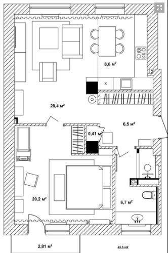 Mê mẩn với căn hộ 65m2 thiết kế ấn tượng - Ảnh 16.