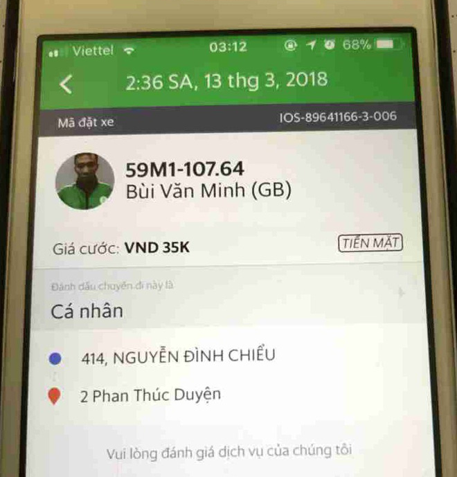 Tài xế GrabBike cướp iPhone của cô gái rồi nhờ mẹ mang nộp công an - Ảnh 2.