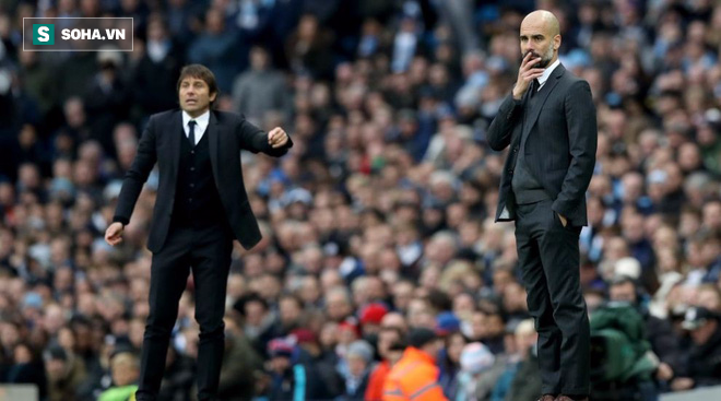 Nhìn sang Pep Guardiola, Conte nuốt vào lòng cả một bầu trời chua xót - Ảnh 1.