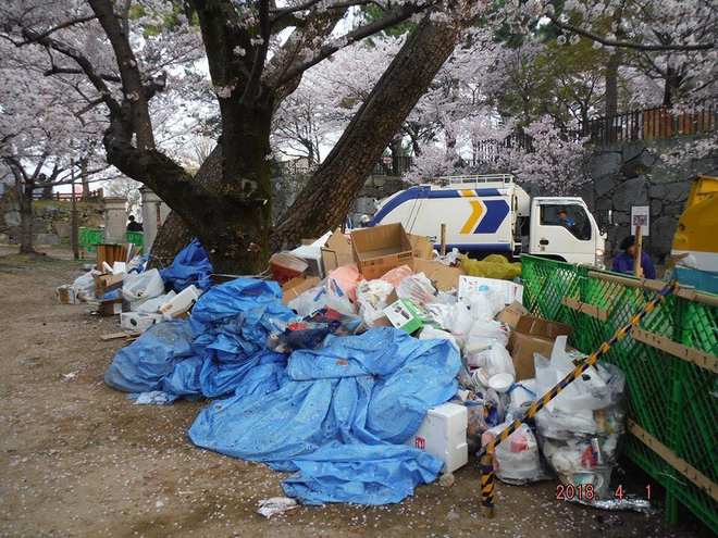 Đi ngắm hoa anh đào rồi để lại cả núi rác, đến người dân Nhật Bản cũng phải lắc đầu ngao ngán khi thấy những cảnh này - Ảnh 8.