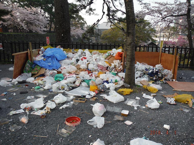 Đi ngắm hoa anh đào rồi để lại cả núi rác, đến người dân Nhật Bản cũng phải lắc đầu ngao ngán khi thấy những cảnh này - Ảnh 10.