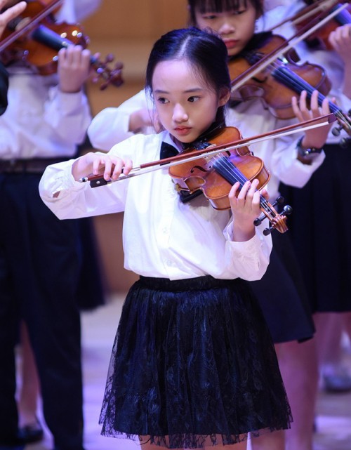 Thần thái không đùa được đâu của bé gái từng được mệnh danh là tiểu Châu Tấn khi trình diễn violin - Ảnh 1.