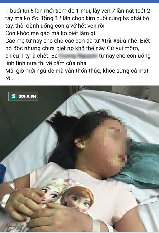 Sự thật vụ bé gái nhập viện cấp cứu sau khi uống trà sữa - Ảnh 1.