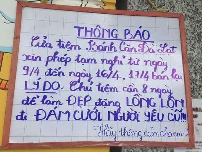 Chùm ảnh: Cùng là phận thông báo, nhưng những tấm biển phá cách này lại khiến người ta cười như được mùa - Ảnh 1.