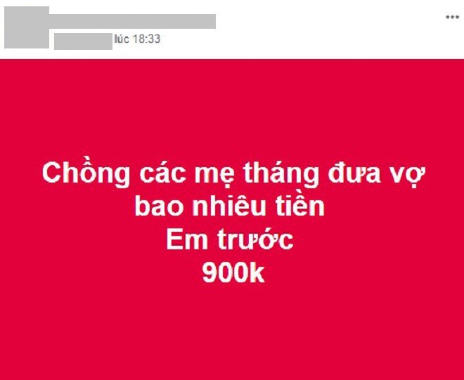 Tâm sự nhức nhối: Mỗi tháng, chồng các mẹ đi làm về tự nguyện đưa vợ được bao nhiêu tiền? - Ảnh 1.