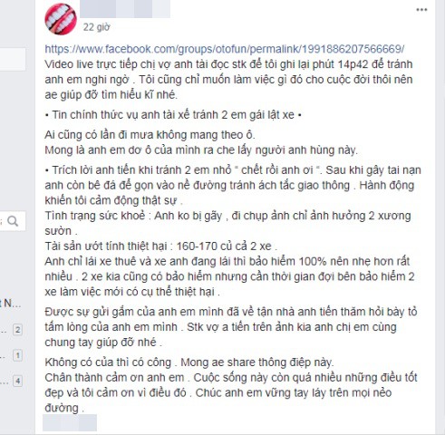 2 quyết định giàu cảm xúc đằng sau vụ tài xế bẻ lái cứu 2 nữ sinh ngã trên đường - Ảnh 4.