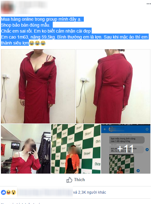 Cô gái mua váy online, cứ tưởng xinh đẹp mỏng manh như hot girl ai ngờ trông như khúc giò ngộp thở - Ảnh 1. Cô gái mua váy online, cứ tưởng xinh đẹp mỏng manh như hot girl ai ngờ trông như khúc giò ngộp thở - Ảnh 1.