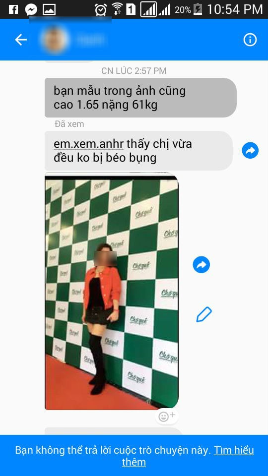 Cô gái mua váy online, cứ tưởng xinh đẹp mỏng manh như hot girl ai ngờ trông như khúc giò ngộp thở - Ảnh 5. Cô gái mua váy online, cứ tưởng xinh đẹp mỏng manh như hot girl ai ngờ trông như khúc giò ngộp thở - Ảnh 5.