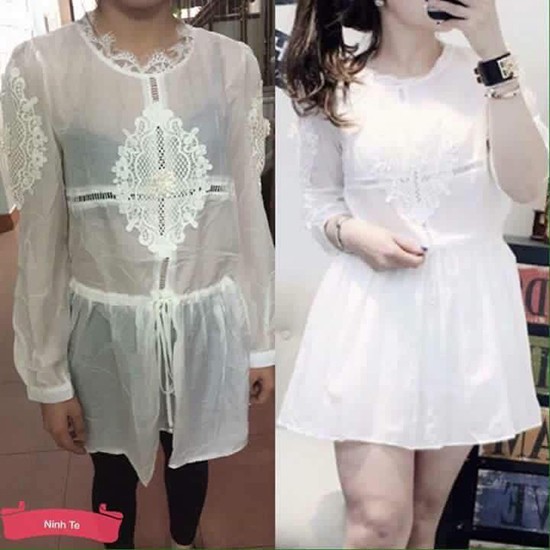 Cô gái mua váy online, cứ tưởng xinh đẹp mỏng manh như hot girl ai ngờ trông như khúc giò ngộp thở - Ảnh 7.