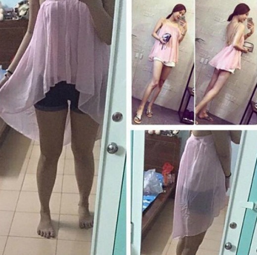 Cô gái mua váy online, cứ tưởng xinh đẹp mỏng manh như hot girl ai ngờ trông như khúc giò ngộp thở - Ảnh 9. Cô gái mua váy online, cứ tưởng xinh đẹp mỏng manh như hot girl ai ngờ trông như khúc giò ngộp thở - Ảnh 9.