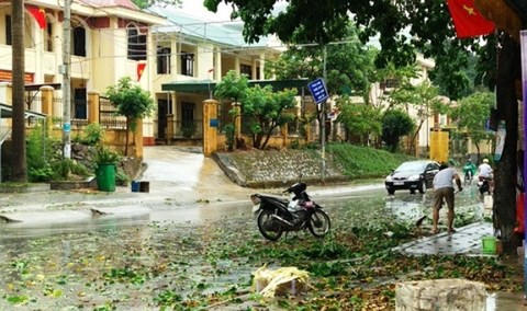 Nghệ An: Mưa đá, lốc xoáy càn quét bất ngờ, hàng trăm ngôi nhà bị tốc mái - Ảnh 3.