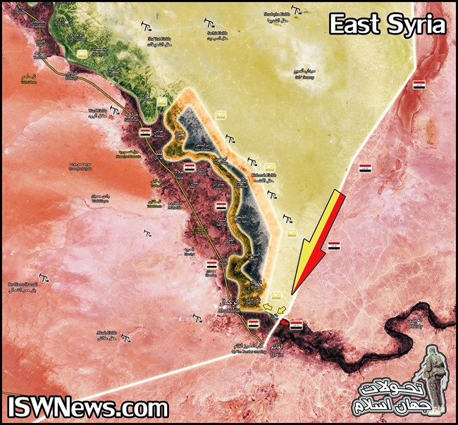 Quân đội Syria, SDF vây khốn IS trên bờ đông Euphrates - Ảnh 1.