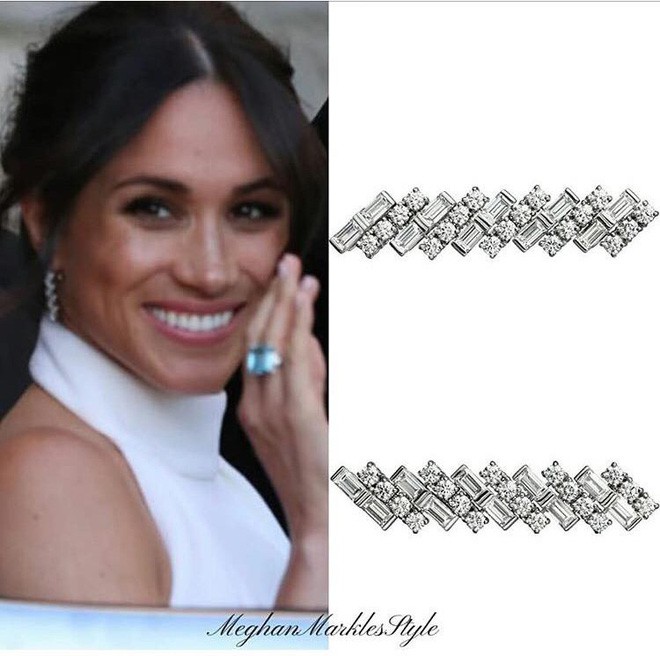 Váy trắng tinh tế cùng khuyên tai có giá 1,5 tỷ, tân công nương Meghan Markle thu hút mọi con mắt tại buổi tiệc sau lễ cưới  - Ảnh 9.