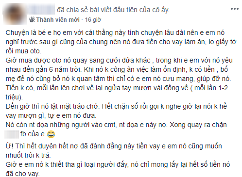  Bị tố bỏ bạn gái yêu 6 năm để lấy người khác, còn quỵt luôn 40 triệu tiền nợ, anh chàng này và vợ tương lai bị ném đá  - Ảnh 1.