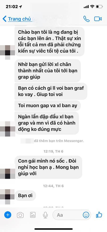 Con gái sốc đòi nghỉ học, người đàn ông đấm tài xế Grab phải lên tiếng xin lỗi và bồi thường - Ảnh 3.