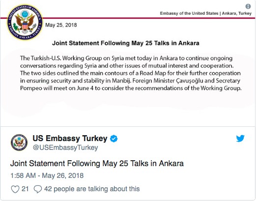 Mỹ và Thổ Nhĩ Kỳ bất ngờ hợp tác tại Manbij, Syria - Ảnh 1.