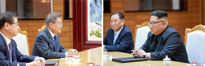 Báo Triều Tiên đăng ảnh hiếm về cuộc gặp của lãnh đạo Hàn - Triều - Ảnh 10.