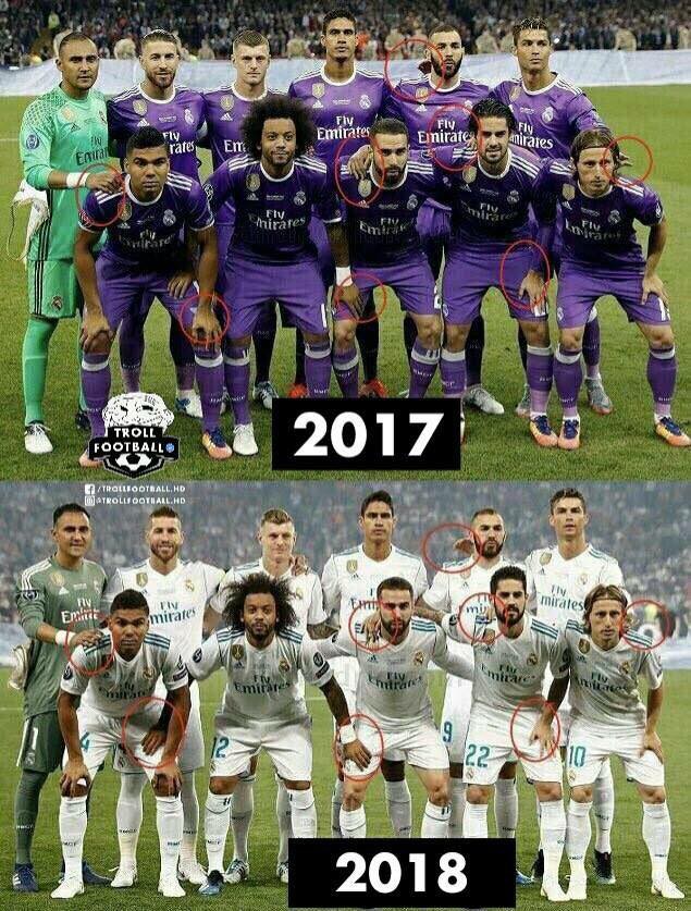 Sự trùng hợp kỳ lạ giữa 2 bức ảnh chụp Real Madrid và phép màu của Zidane - Ảnh 1.