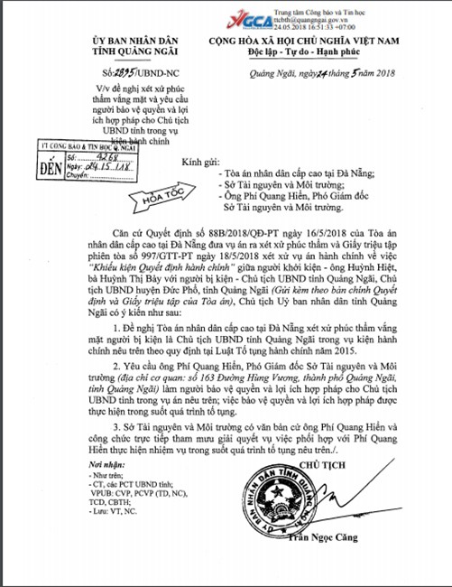 Chủ tịch tỉnh Quảng Ngãi liên tục bị dân kiện lên tòa cấp cao - Ảnh 1.