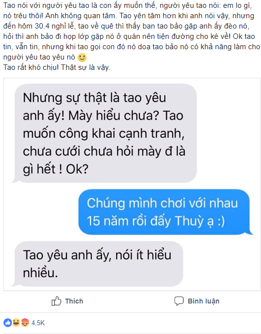 Cô gái bức xúc vì bạn thân 15 năm cướp người yêu, còn tuyên bố: Chưa cưới hỏi thì không là gì hết - Ảnh 2.