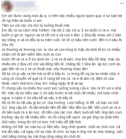 Chị em xót xa thương nàng dâu bầu bí sống chung với bố chồng không tật xấu nào không có - Ảnh 1.