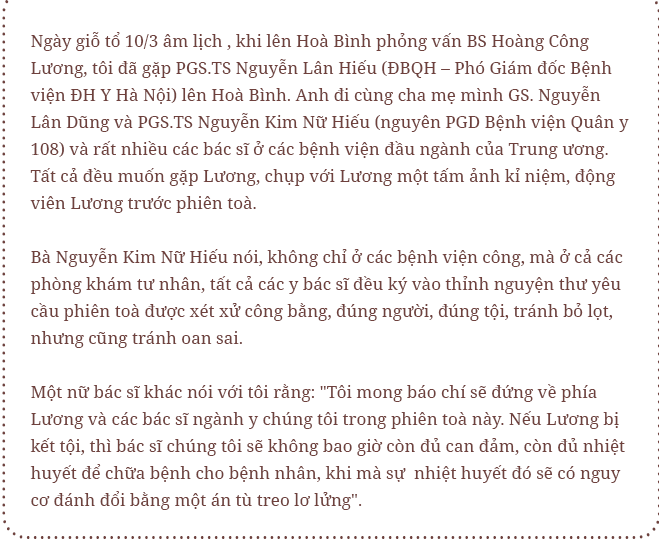 BS Hoàng Công Lương: Tôi mong chờ phiên toà vì tin 100% mình vô tội - Ảnh 25.