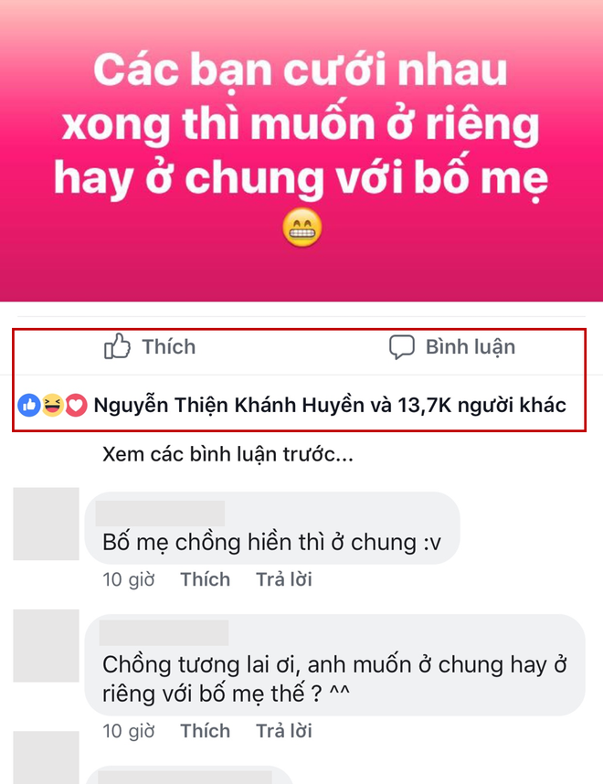  Một câu hỏi: Cưới xong có nên sống chung với bố mẹ chồng, dân mạng người hào hứng ủng hộ 2 tay, người lắc đầu nhất quyết không đồng ý  - Ảnh 1.