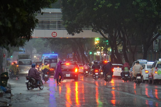 Mưa lớn, người Sài Gòn bật đèn xe chạy giữa ban ngày - Ảnh 8.